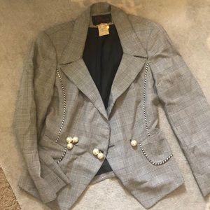 Lolita Lempicka Paris Black Plaid Blazer